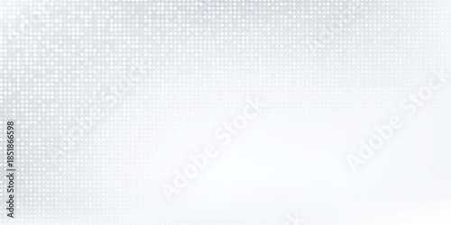 Vector abstract white and gray  background frame of geometric shapes. Circular ornament. Pattern of dots, particles, molecules, fragments. Poster for technology, medicine, presentations, business.