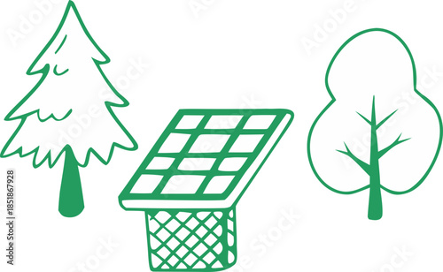 lovely nature element svg