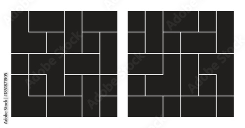 Vector collage for photos .Template of mood board. Vector illustration. 