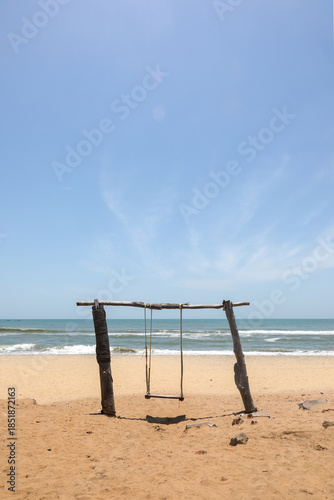 Swing in beach area for fun