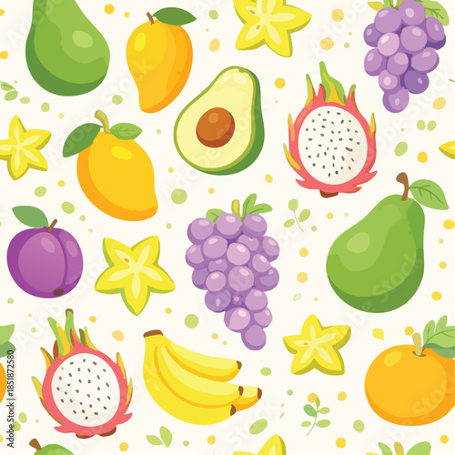 Exotic_Tropical_Fruit_Mix_Seamless_Pattern
