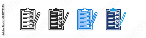Evaluation Icon Set Multiple Style Vector Collection