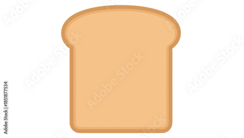 A single slice of bread on a white background.