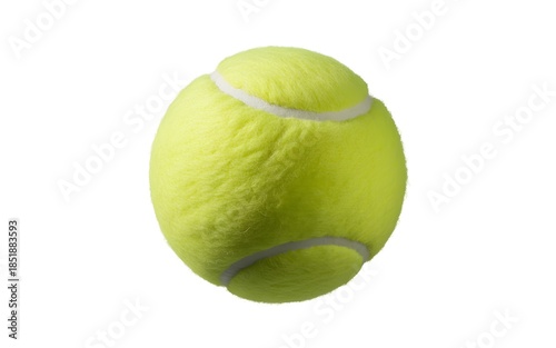 A close up of a tennis ball