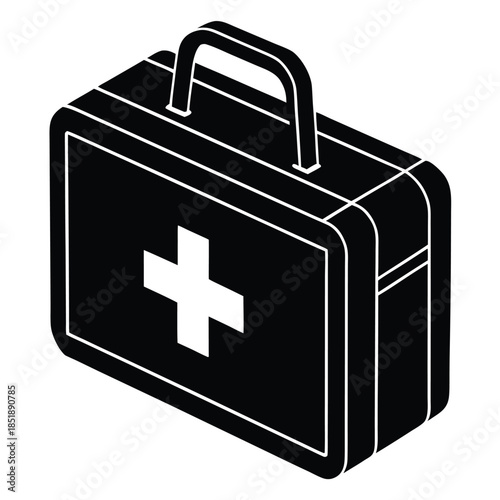 first aid vector icon on white background