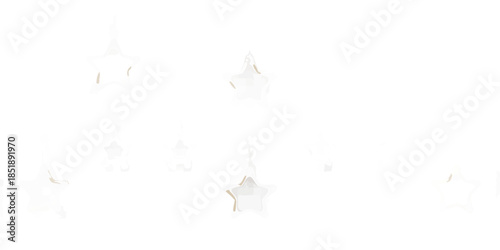 A dark background featuring several glowing simple star shapes and sparkles