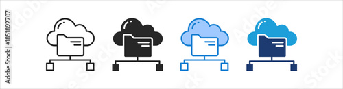 Infrastructure Icon Set Multiple Style Vector Collection