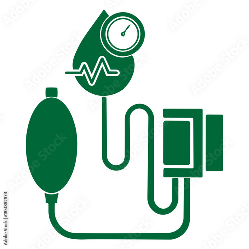 blood pressure icon vector illustration on white background