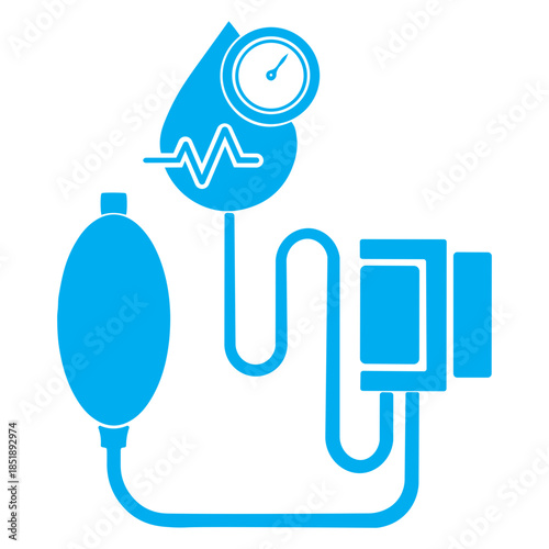 blood pressure icon vector illustration on white background