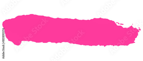 Wallpaper Mural Vibrant pink painterly brush stroke with textured edge on a dark background for design projects isolated on transparent background Torontodigital.ca