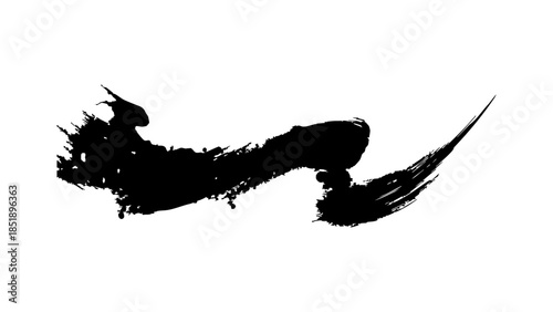 Abstract ink blot on white background Vector, illustration	