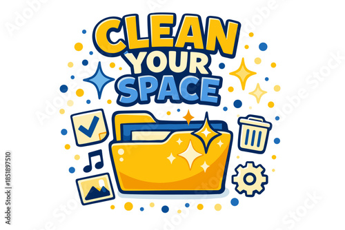 Clean your space: organizing digital files and decluttering icons