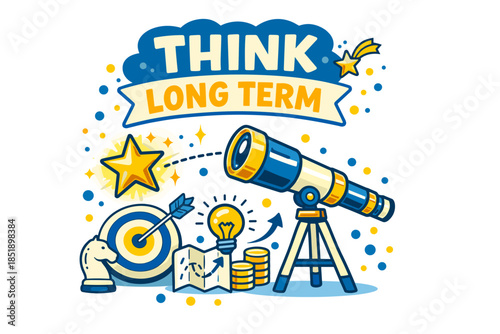 of long-term strategy with telescope, targets, and stars