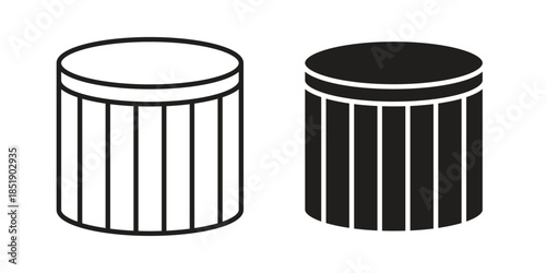 Air filter icons for designers, web developers, displays and websites