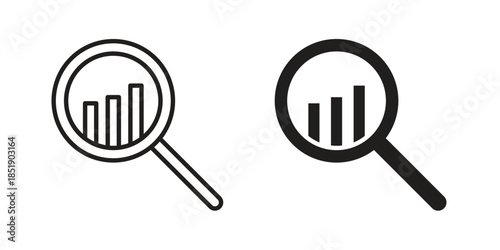 Analysis icons for designers, web developers, displays and websites