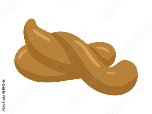 Hand Drawn Human Poop Illustration

