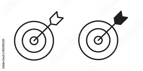 Archery icons for designers, web developers, displays and websites