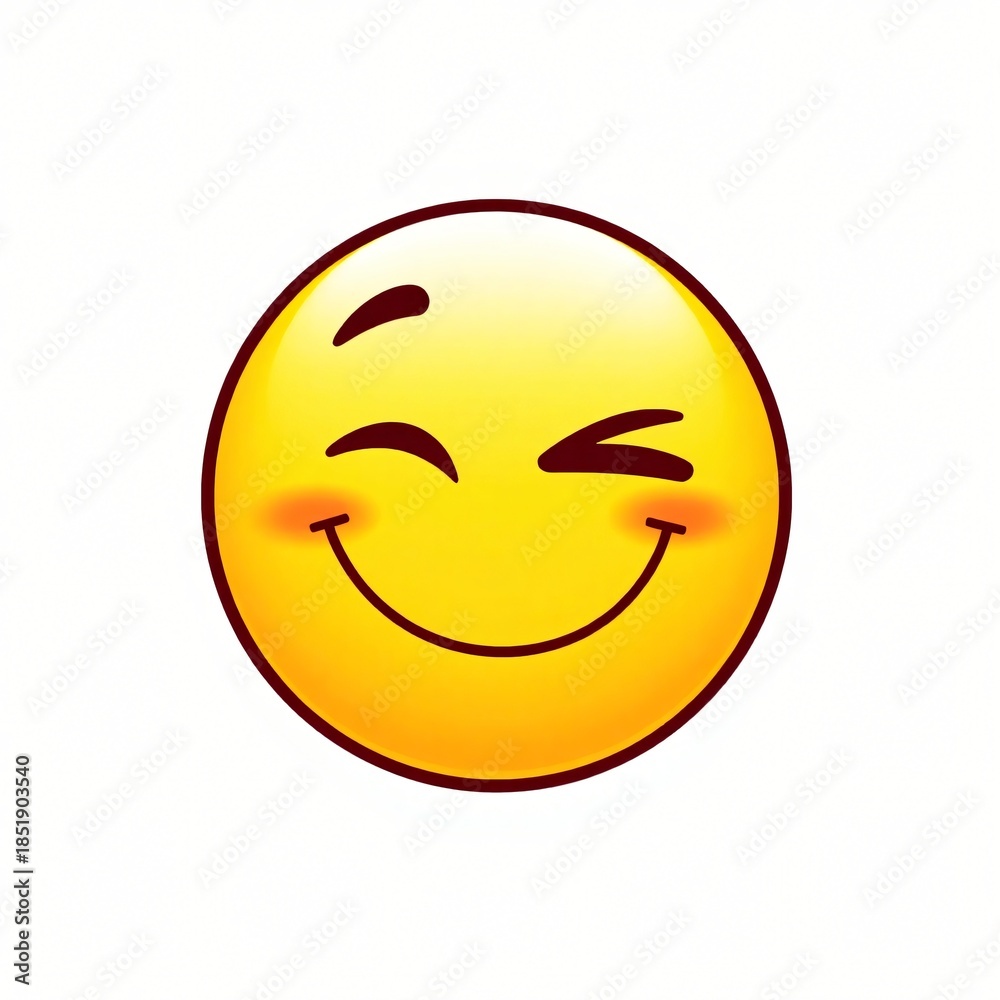 Fototapeta premium Modern Emoji Expression Icons and Reaction Faces Illustration