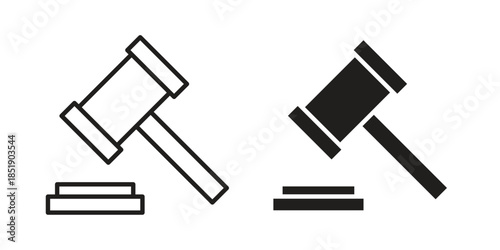 Auction icons for designers, web developers, displays and websites