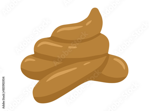 Human Feces Clip Art Illustration
