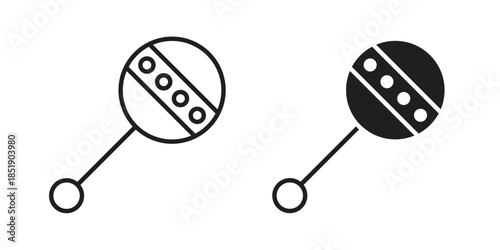 baby rattle icons for designers, web developers, displays and websites