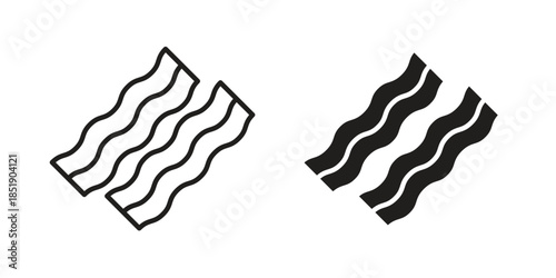 Bacon icons for designers, web developers, displays and websites