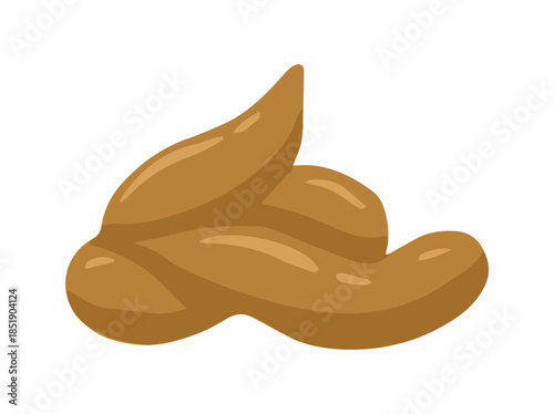 Human Feces Clip Art Illustration
