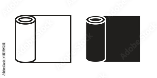 Bandage roll icons for designers, web developers, displays and websites