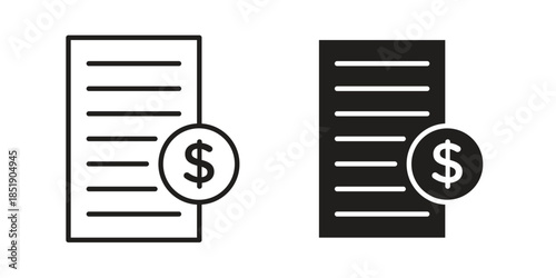 Bill paid icons for designers, web developers, displays and websites