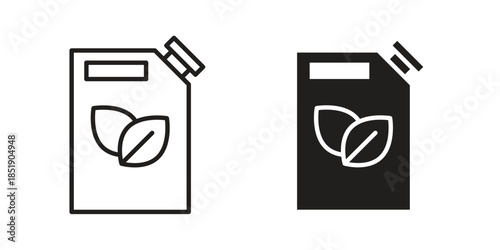 Biofuel canister icons for designers, web developers, displays and websites