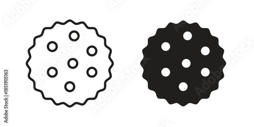 Biscuit icons for designers, web developers, displays and websites