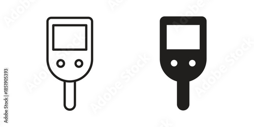 Blood sugar test icons for designers, web developers, displays and websites