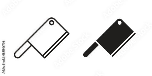 Butcher knife icons for designers, web developers, displays and websites