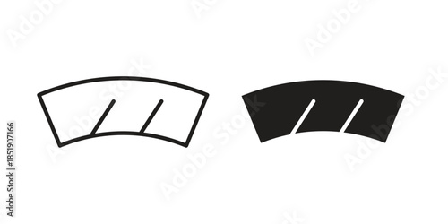 car windscreen icons for designers, web developers, displays and websites