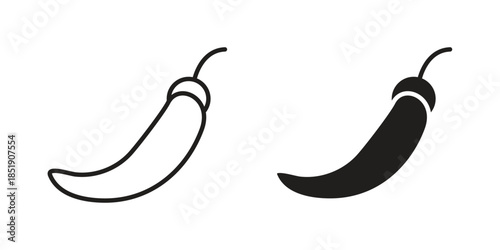 Chili icons for designers, web developers, displays and websites