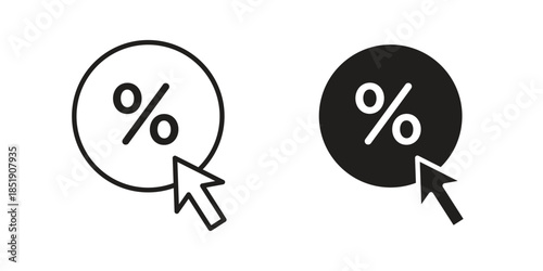 Click through rate icons for designers, web developers, displays and websites