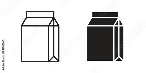 Coffee paper bag icons for designers, web developers, displays and websites