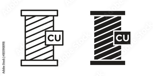 Copper icons for designers, web developers, displays and websites