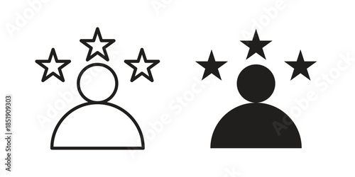 Customer experience icons for designers, web developers, displays and websites