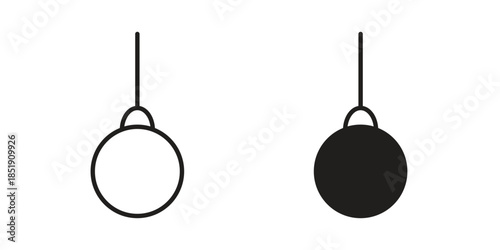 Demolition ball icons for designers, web developers, displays and websites