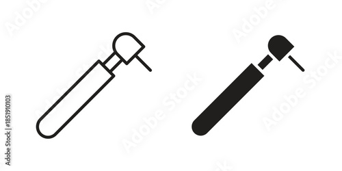 Dental drill icons for designers, web developers, displays and websites