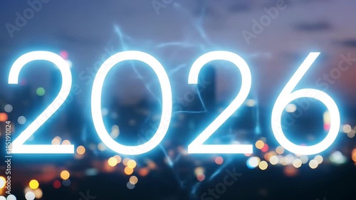 2026 Glowing Over Cityscape: Future Forecast