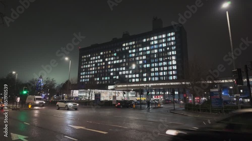 Night. NHS Hull Royal infirmary hospital. 