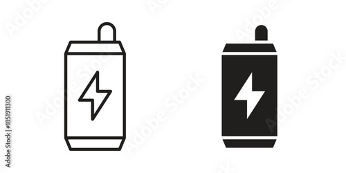 Energy drink icons for designers, web developers, displays and websites