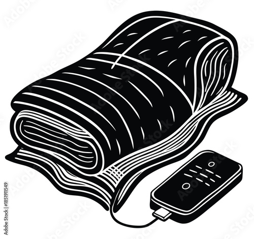 Innovative smart electric blanket offering app and remote control for personalized comfort and warmth, perfect for cozy nights and therapeutic relaxation