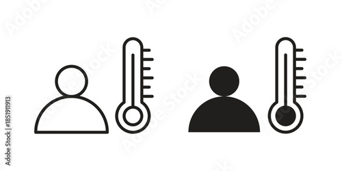 Fever icons for designers, web developers, displays and websites