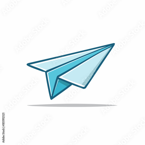 Paper Airplane Illustration - A Symbol of Freedom and Imagination.