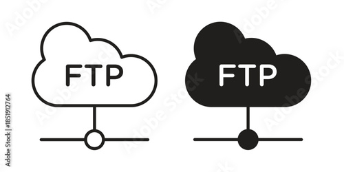 FTP icons for designers, web developers, displays and websites