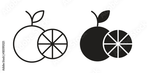 Grapefruit icons for designers, web developers, displays and websites
