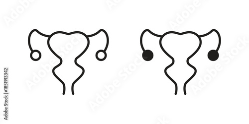 Gynecology icons for designers, web developers, displays and websites